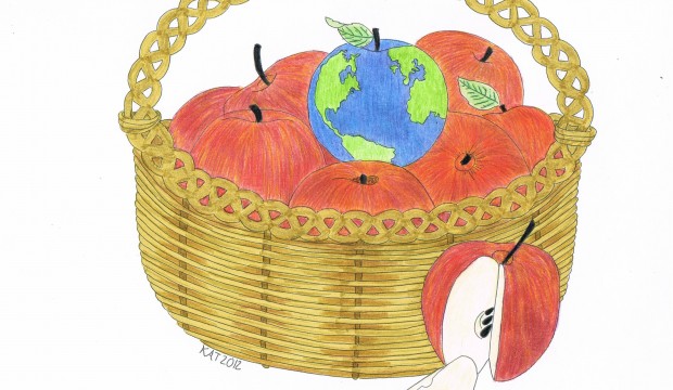 ED 2012 Apple Basket colored pencil ED 2012 Apple Basket colored pencil